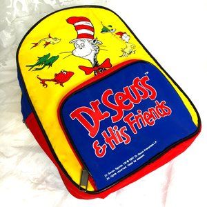 VTG 1997 Dr Seuss Child Lunch Book Back Pack EUC